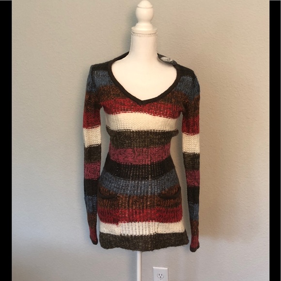 NWT Ashley | Stripe Sweater M - Picture 1 of 2